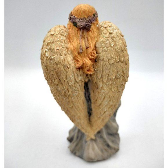 Angel Figure Holding Flower Bouquet by Abbey Press Religious Figurine Artistic - Picture 6 of 13